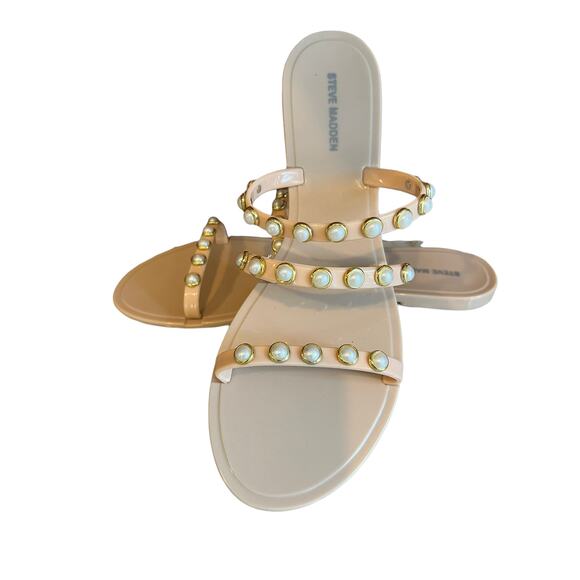 Steve Madden pink pearl jelly sandals 10 - Picture 1 of 6